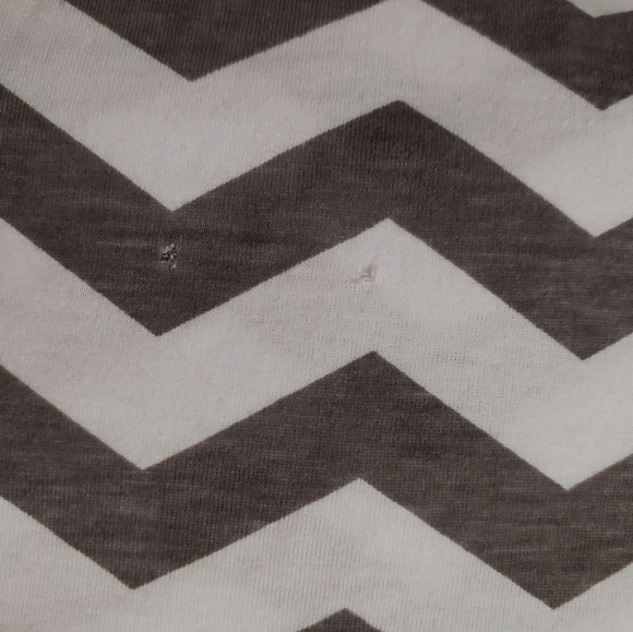 Itzy Ritzy gray and white chevron nursing scarf - Picture 6 of 6